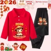 Bộ Quần Áo Polo Dài Tay Tết Bính Ngọ 2.026 cho Bé Trai & Bé Gái - CIUCIU KID giảm giá