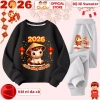 Bộ Quần Áo Tết Bính Ngọ 2.026 Cho Bé Trai & Bé Gái - CIUCIU KID Vải Nỉ Da Cá Mềm Ấm, Giữ Nhiệt, Giá Ưu Đãi 296k 8