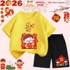 Bộ Quần Áo Tết Lì Xì 2.026 cho Bé Trai - Bé Gái, Set Cộc Tay Thun Cotton CIUCIU KID, Giá chỉ 179.000 VND 6