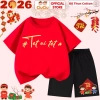 Bộ Quần Áo Tết Lì Xì 2.026 cho Bé Trai - Bé Gái, Set Cộc Tay Thun Cotton CIUCIU KID, Giá chỉ 179.000 VND 10