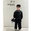 Bộ quần áo thể thao bé trai UMA KIDS UMK21, cổ trụ kéo khóa, sọc logo thêu, chất nỉ, giảm giá 209.000₫ 4
