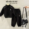 Bộ quần áo thể thao bé trai UMA KIDS UMK21, cổ trụ kéo khóa, sọc logo thêu, chất nỉ, giảm giá 209.000₫ 10