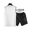 Bộ quần áo thể thao nam LADOS-7.002 cotton co giãn - Áo tanktop và quần thun, phù hợp tập gym chạy bộ, giảm giá 222k 8