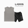Bộ quần áo thể thao nam LADOS-7.002 cotton co giãn - Áo tanktop và quần thun, phù hợp tập gym chạy bộ, giảm giá 222k 9