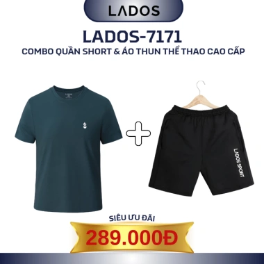 Bộ quần áo thể thao nam LADOS-7.171 vải thun lạnh, cao cấp, chạy bộ, tập gym, mặc nhà