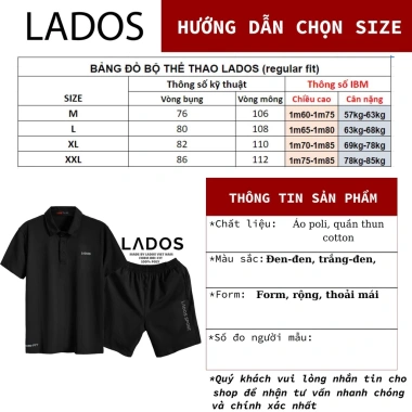 Bộ quần áo thể thao nam LADOS 7.173 vải co giãn tập gym chạy bộ - Giá ưu đãi 239k