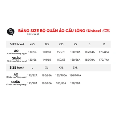 Bộ Quần Áo Thể Thao Nam Li-Ning Cầu Lông & Bóng Bàn AATW009-1V - Thiết kế thoáng mát, bền, giá 785.200₫ 8 Bộ Quần Áo Thể Thao Nam Li-Ning Cầu Lông & Bóng Bàn AATW009-1V - Thiết kế thoáng mát, bền, giá 785.200₫ 8