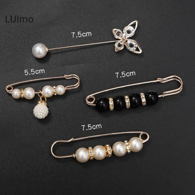 Bộ Quần Áo Thổ Cẩm Nữ Điều Chỉnh Eo Ngọc Trai Áo Len Đầm Trâm Cài Huy Hiệu DIY SBS 3