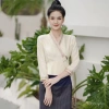 Bộ quần áo thời trang bé gái retro dân tộc vàng thanh lịch, chỉ 434.549đ 4