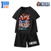 Bộ quần áo thun cotton mùa hè cho bé trai Anime One Piece – Cộc mát, in sắc nét, Mã 04, giảm còn 169k 5
