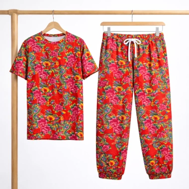 Bộ Quần Áo Unisex Hoa Công Bigsze 33-123kg, Họa Tiết Sắc Nét, Thích Hợp Đi Biển, Hội Nhóm Gia Đình - 59.000đ