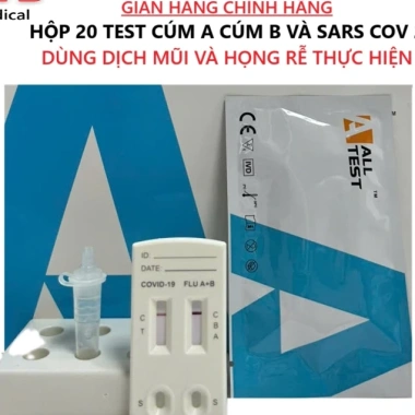 Bộ Que Test 3 Chỉ Số CÚM A + CÚM B + COVID + SART2 Hô Hấp Cấp - Hàng Chính Hãng, Giá 49.000 VNĐ 4 Bộ Que Test 3 Chỉ Số CÚM A + CÚM B + COVID + SART2 Hô Hấp Cấp - Hàng Chính Hãng, Giá 49.000 VNĐ 4