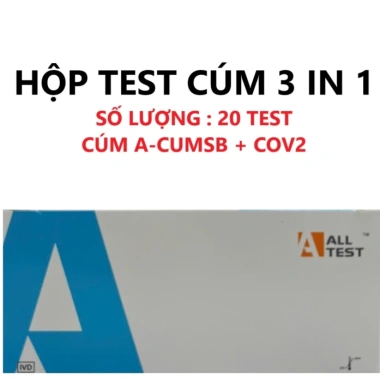 Bộ Que Test 3 Chỉ Số CÚM A + CÚM B + COVID + SART2 Hô Hấp Cấp - Hàng Chính Hãng, Giá 49.000 VNĐ 6 Bộ Que Test 3 Chỉ Số CÚM A + CÚM B + COVID + SART2 Hô Hấp Cấp - Hàng Chính Hãng, Giá 49.000 VNĐ 6
