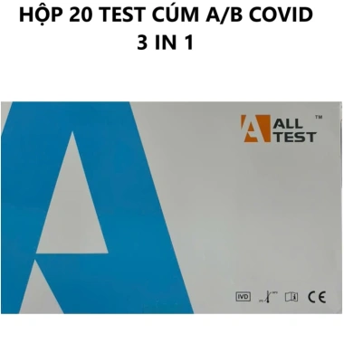 Bộ Que Test 3 Chỉ Số CÚM A + CÚM B + COVID + SART2 Hô Hấp Cấp - Hàng Chính Hãng, Giá 49.000 VNĐ