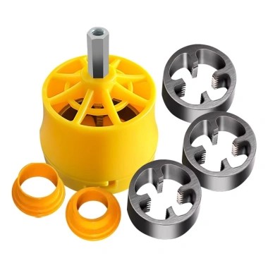 Bộ ren ống nhựa PVC EHES kèm khuôn 1/2, 3/4, 1 inch - Dây ren ống tròn bền bỉ 6
