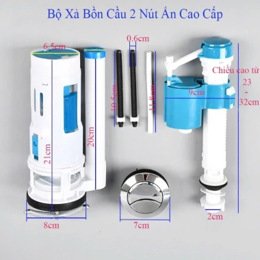Bộ Ruột Xả Bồn Cầu 2 Nút Nhấn cho Bệt Hai Khối Liền Khối TOTO INAX VIGLACERA Giá Ưu Đãi 59.000 7 Bộ Ruột Xả Bồn Cầu 2 Nút Nhấn cho Bệt Hai Khối Liền Khối TOTO INAX VIGLACERA Giá Ưu Đãi 59.000 7