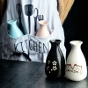 Bộ rượu gốm Nhật Bản RMAV Sake, bình trắng, chai đơn, bình ấm và vang, chỉ 175k 2