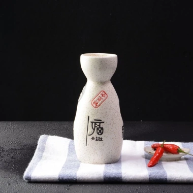 Bộ rượu gốm Nhật Bản RMAV Sake, bình trắng, chai đơn, bình ấm và vang, chỉ 175k