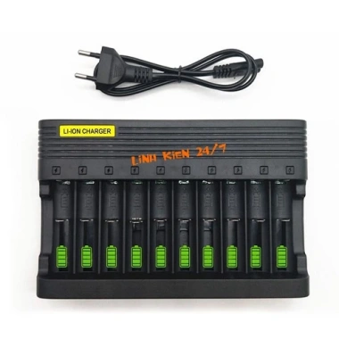 Bộ Sạc 10 Pin Đa Năng 3.7V - Tương Thích 14.500,16.340,18.650, Giá Ưu Đãi 256.462 VND Bộ Sạc 10 Pin Đa Năng 3.7V - Tương Thích 14.500,16.340,18.650, Giá Ưu Đãi 256.462 VND