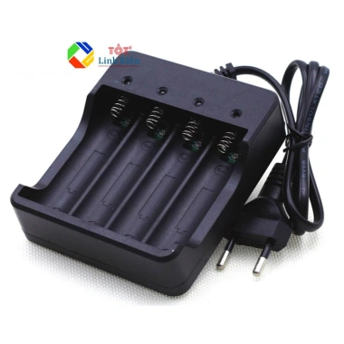Bộ sạc 4 pin Lithium 18.650 3.7V - Tự động ngắt, báo pin đầy, giá ưu đãi 125k
