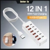 Bộ sạc 66W 12 trong 1: 6 USB và 6 Type‑C Docking Station, USB Hub mở rộng, cho điện thoại, văn phòng, nhà 137.300₫