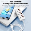 Bộ sạc 66W 12 trong 1: 6 USB và 6 Type‑C Docking Station, USB Hub mở rộng, cho điện thoại, văn phòng, nhà 137.300₫ 6