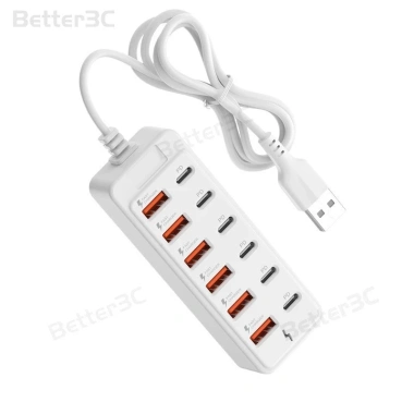 Bộ sạc 66W 12 trong 1: 6 USB và 6 Type‑C Docking Station, USB Hub mở rộng, cho điện thoại, văn phòng, nhà 137.300₫ 9