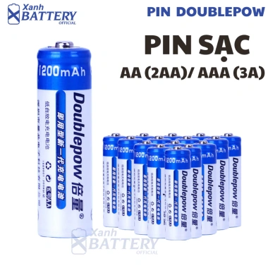 Bộ sạc AA 2A/AAA 3A 8 đèn Doublepow DP‑K18 tự ngắt, đèn báo thông minh cho micro, đồ chơi – chỉ 43.000₫