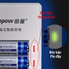 Bộ sạc AA/AAA DP-K12 12 khe tự ngắt, báo đèn khi đầy - Doublepow chính hãng 4