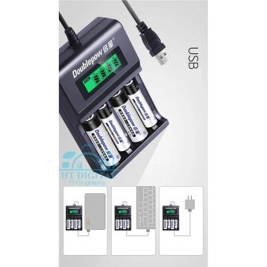 Bộ sạc AA/AAA/9V tự ngắt Doublepow UK95 - Pin AA 3.000mAh, sạc micro không dây, đồ chơi điện tử, chuột không dây, giá 129.000 VND 5 Bộ sạc AA/AAA/9V tự ngắt Doublepow UK95 - Pin AA 3.000mAh, sạc micro không dây, đồ chơi điện tử, chuột không dây, giá 129.000 VND 5