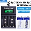 Bộ sạc AA/AAA/9V tự ngắt UK95 – Pin 9V 280/360mAh, sạc không dây, đồ chơi điện tử, chuột không dây – 136.000₫