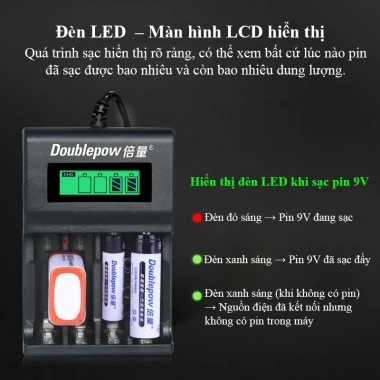 Bộ sạc AA/AAA/9V tự ngắt UK95 – Pin 9V 280/360mAh, sạc không dây, đồ chơi điện tử, chuột không dây – 136.000₫ 7