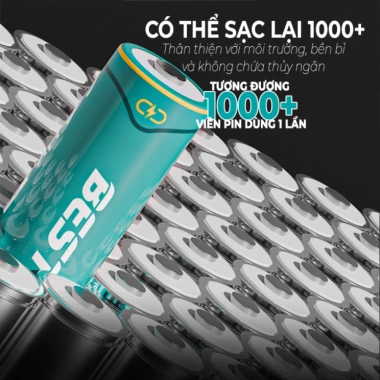 Bộ sạc Beston M7.038 1.2V/1.5V, cổng Type-C, đèn báo sạc - Chỉ 189.000 VNĐ 9