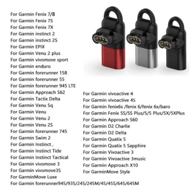 Bộ sạc C cho Garmin Fenix 8/7/6/5, Tactix Micro & IOS USB – Tương thích đa mẫu, giá ưu đãi 85.454₫