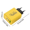 Bộ sạc đa năng 4in1 65W/120W 1m, dây dù chống đứt - USB-C, Type-C iPhone, USB iPhone 10
