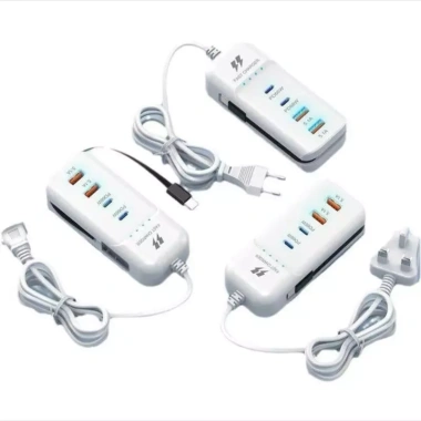 Bộ Sạc Đa Năng 5 Trong 1 - Ổ Cắm Điện 4 Cổng USB Cao Cấp, Giá Ưu Đãi 59.250 VND