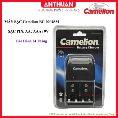 Bộ sạc đa năng Camelion BC-904SM sạc Pin AA/AAA/9V - Chính hãng, bảo hành 24 tháng 4