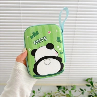 Bộ sạc đa năng, túi lưu trữ kỹ thuật số Panda, tai nghe, cáp dữ liệu, hộp đĩa cứng di động, CCD Camera, giá 67.293 VND