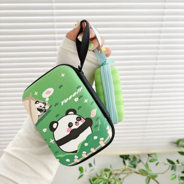 Bộ sạc đa năng, túi lưu trữ kỹ thuật số Panda, tai nghe, cáp dữ liệu, hộp đĩa cứng di động, CCD Camera, giá 67.293 VND