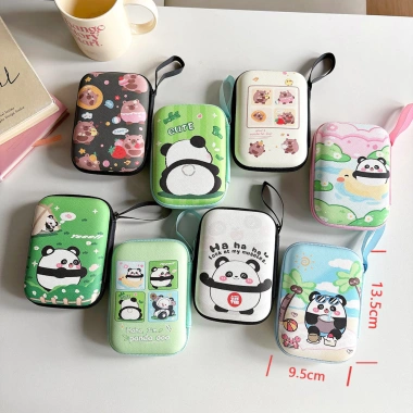 Bộ sạc đa năng, túi lưu trữ kỹ thuật số Panda, tai nghe, cáp dữ liệu, hộp đĩa cứng di động, CCD Camera, giá 67.293 VND