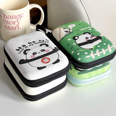 Bộ sạc đa năng, túi lưu trữ kỹ thuật số Panda, tai nghe, cáp dữ liệu, hộp đĩa cứng di động, CCD Camera, giá 67.293 VND