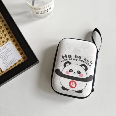 Bộ sạc đa năng, túi lưu trữ kỹ thuật số Panda, tai nghe, cáp dữ liệu, hộp đĩa cứng di động, CCD Camera, giá 67.293 VND