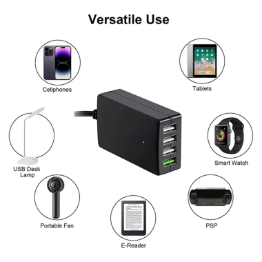 Bộ sạc DC di động USB 4 cổng 12V/24V sang 5V kẹp pin cho điện thoại và máy tính bảng - Giá ưu đãi 176.000 VND 2