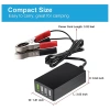 Bộ sạc DC di động USB 4 cổng 12V/24V sang 5V kẹp pin cho điện thoại và máy tính bảng - Giá ưu đãi 176.000 VND 6
