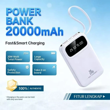 Bộ sạc di động 20.000 mAh + 4 cáp sạc nhanh, siêu nhanh, giá 115.800 VND