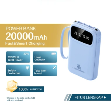 Bộ sạc di động 20.000 mAh + 4 cáp sạc nhanh, siêu nhanh, giá 115.800 VND