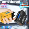 Bộ sạc di động 240W USB kép - Sạc nhanh laptop, điện thoại, tablet, 5 cổng - 89.870₫