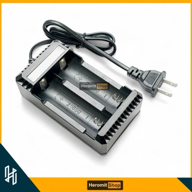 Bộ sạc đôi pin 3.7V cho 26.650 và 18.650 – Đèn báo, giảm giá chỉ 58.000đ