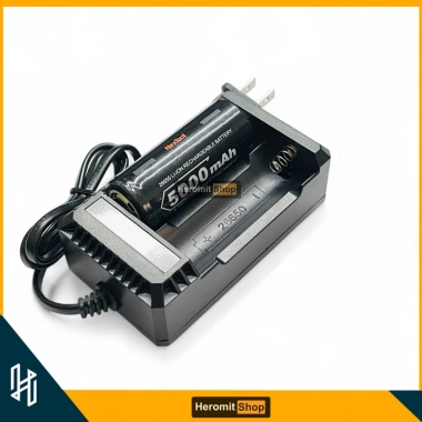 Bộ sạc đôi pin 3.7V cho 26.650 và 18.650 – Đèn báo, giảm giá chỉ 58.000đ