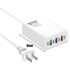 Bộ sạc du lịch 120W 7 cổng 4PD + 3USB chống cháy PC‑ABS, tương thích US EU UK – Giá 149k 10
